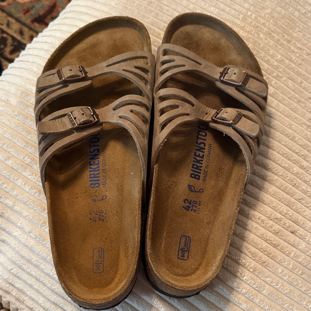Birkenstock Tan Double-Strap Sandals